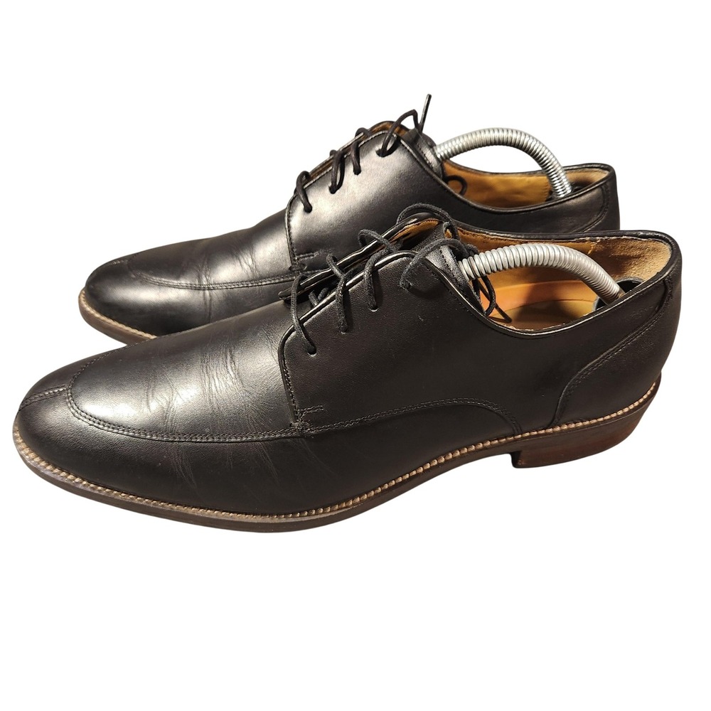 Cole Haan Dress Shoes Mens Size 9.5 Black Leather‎ Oxford Derby C13078